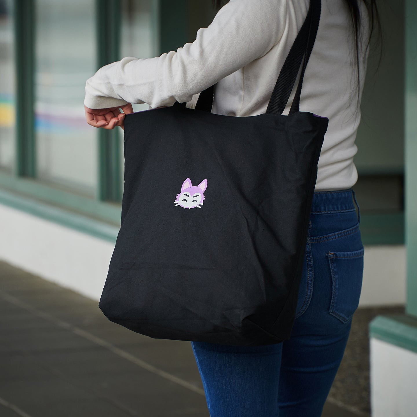 Reversible Canvas Tote - Super Skullcat