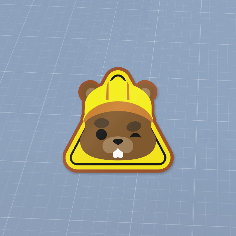 Beaver Construction Sticker