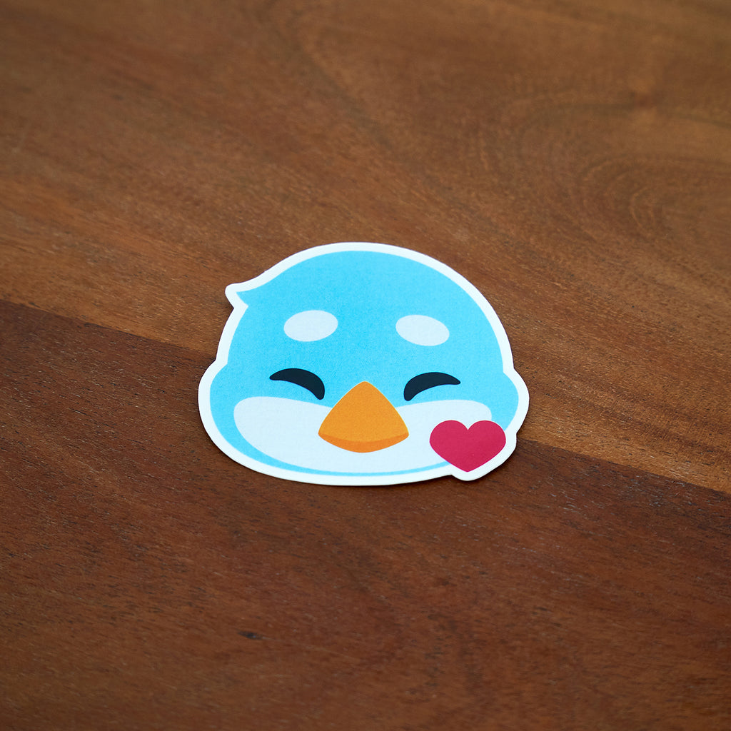 Emoji Sticker - Bird Heart – Super Merch Shop
