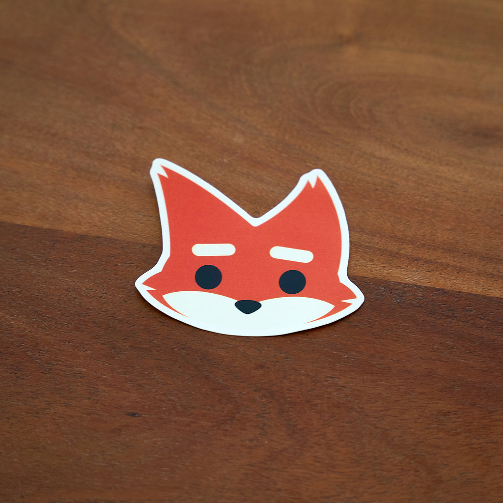 Emoji Sticker - Fox Surprised – Super Merch Shop