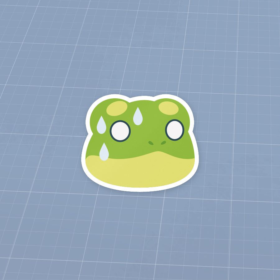 Emoji Sticker - Frog Sweat – Super Merch Shop