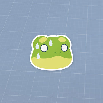 Emoji Sticker - Frog Sweat