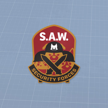 S.A.W. Security Emblem Sticker