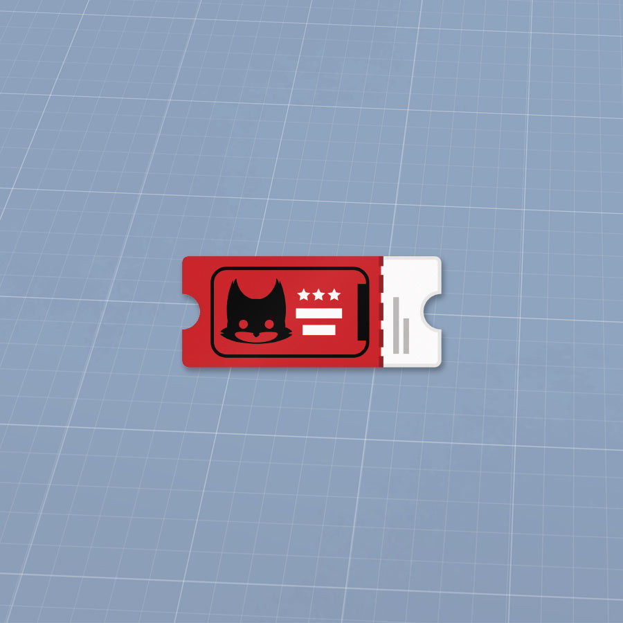 S.A.W. Ticket Sticker